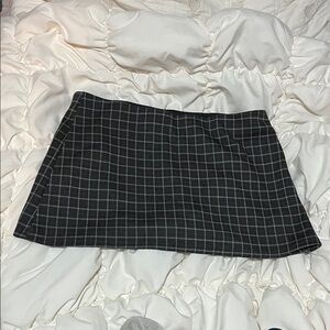 Small American Eagle gray brown plaid Women's Skirt